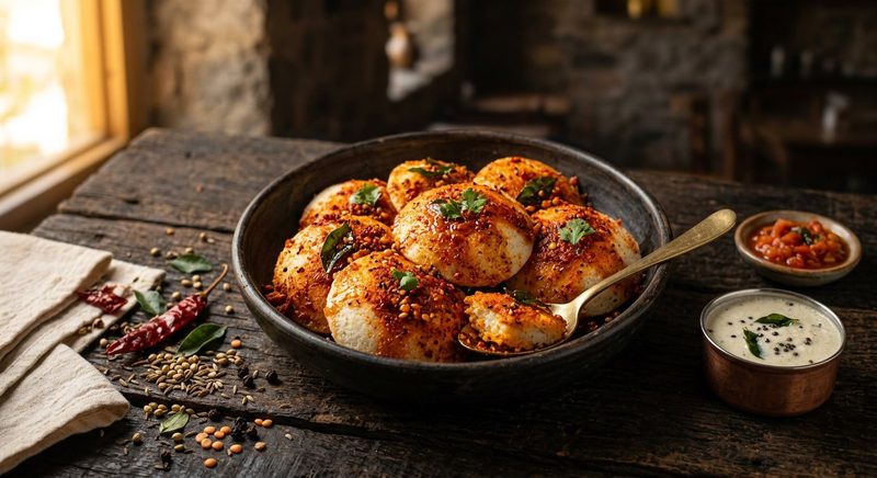 Chettinadu Podi Idli (Evening Special)