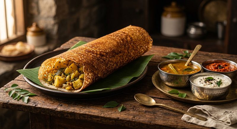 Rava Masala Dosa